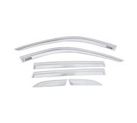 Déflecteurs de vitres de voiture Compatible Pour Honda CRV CR-V 2023+ en alliage d'aluminium, protection contre le soleil et la pluie (lot de 6).