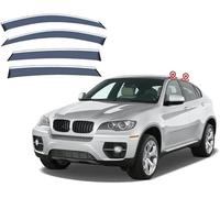 Déflecteurs de Voiture Fenêtre Latérale pour BMW X6 E71 2008-2013, deflecteur d air, Pare-Brise Météo Bouclier Déflecteurs de Vent