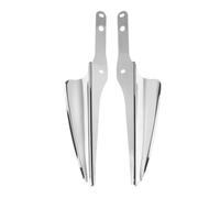 Déflecteurs Déflecteurs De Pare-Brise Montés sur Fourche Avant Moto, pour Touring, pour Road King, pour Street Glide Carénage, Garniture(Chrome)