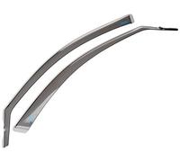 Déflecteurs latéraux compatible avec BMW Série 3 E90/E91 sedan/touring 2005-2012 (Seule pour cadres de fenêtre en caoutchouc), Gris fumé, Rauchgrau