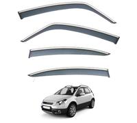 Déflecteurs Pare-Pluie Voiture pour Fiat Sedici Hatchback MK1-GY-EY-RW 2005-2014, Protection Vent et Insectes Protection Contre Anti-Pluie fenêtre Pluie