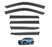 Déflecteurs Pare-Pluie Voiture pour Geely Atlas MK2 -FX11 2022-2025, Protection Vent et Insectes Protection Contre Anti-Pluie fenêtre Pluie, 6 PCS