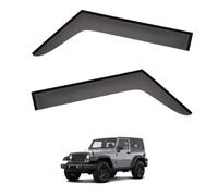 Déflecteurs Pare-Pluie Voiture pour Jeep Wrangler MK3-JK 2007-2017, Protection Vent et Insectes Protection Contre Anti-Pluie fenêtre Pluie,2 PCS