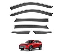 Déflecteurs Pare-Pluie Voiture pour MG HS MK2-15FDE 2025, Protection Vent et Insectes Protection Contre Anti-Pluie fenêtre Pluie,6 PCS