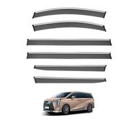 Déflecteurs Pare-Pluie Voiture pour Trumpchi M8 Grandmaster Edition MK2 2023-2025, Protection Vent et Insectes Protection Contre Anti-Pluie fenêtre Pluie,6 PCS