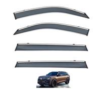 Déflecteurs Pare-Pluie Voiture pour Volkswagen Touran Pro MK2 2025, Protection Vent et Insectes Protection Contre Anti-Pluie fenêtre Pluie,4 PCS