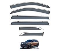 Déflecteurs Pare-Pluie Voiture pour Volkswagen Touran Pro MK2 2025, Protection Vent et Insectes Protection Contre Anti-Pluie fenêtre Pluie, 6 PCS