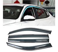 DéFlecteurs Vent FenêTre LatéRale De Voiture Pour KIA Optima K5 2015-2019, DéFlecteur De Vent Pluie Air TeintéEs Avant ArrièRe Couverture Du Protecteur D'Abri De La FenêTre Pare-Pluie FuméE