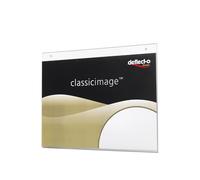 Porte-visuel mural format paysage A4 - Dimensions L29,7 x H23,4 x P0,18 cm transparent