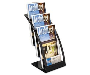 Deflecto - 693604 - Présentoir de bureau- 3 compartiments - Noir