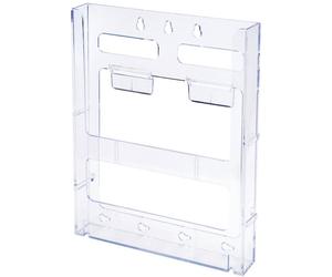 Deflecto 772001 Porte-brochures transparent DIN A4 vertical Nombre de compartiments 1 1 pc(s) (l x H x P) 228 x 285 x 50 mm