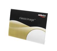 Deflecto A4 Portrait Slanted Sign Holder - A4 Plastic Display Stand - A4 Menu Ho