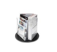 Deflecto Carrousel rotatif pour brochures 3 x 1/3 x A4 Transparent Réf 76801