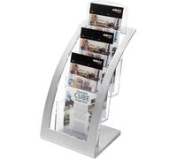 Deflecto Contemporary 693604 Porte-brochures noir, transparent 1/3 DIN A4 1 pc(s) (l x H x P) 174 x 350 x 155 mm