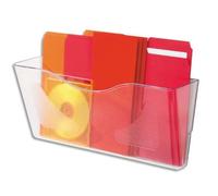 Deflect-o Pochette murale A4 paysage – transparente