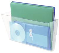 Deflecto DocuPocket 73101 Présentoir à prospectus mural transparent DIN A4 horizontal 1 pc(s) (l x H x P) 331 x 190 x 105 mm