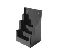 Deflecto Lot de 2 supports muraux à 3 étages et 3 poches A4 pour documents A4 - Noir