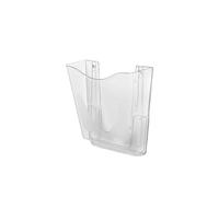 Deflecto Lot de 3 porte-documents muraux transparents A4 - Porte-documents A4 - Porte-brochures A4 - Support mural pour courrier A4 - Support mural pour affiche A4 - Porte-menu A4