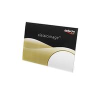 Deflecto Lot de 6 porte-signatures inclinés A6 paysage - Supports acryliques d’affichage - Porte-dépliants - Support A6 - Support acrylique - Supports en plexiglas - Porte-menus