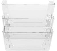 Deflecto Lot de trois porte-documents muraux A4