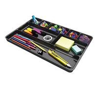 Deflecto Organiseur de bureau durable 38104, 2,5 x 35,6 x 22,9 cm, noir