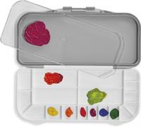deflecto palette de couleurs avec couvercle gris / blanc
