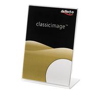 Deflecto Porte-affiches inclinés en plastique format A8 (lot de 10) pour dépliants, affiches et menus