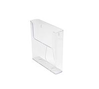 Deflecto Porte brochures A5 muraux | Présentoir transparent à dos plat pour brochures, brochures et menus. Présentoir mural ou de plan de travail.
