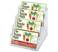 Deflecto Porte cartes de visite 1 x 4 compartiment 9,8 x 8,9 x 10,5 cm Transparent