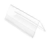 Deflecto Porte signe de séminaire, forme de tente 48601/transparent Format A4
