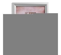DEFLECTO Porte-visuel avec cadre clipsable A3. Livré avec fixation. Dim : 32,7 x 45 x 1,2 cm