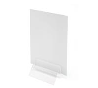 Deflecto Présentoir mural Porte visuel/menu clip 100 mm pour A4 et plus Gris