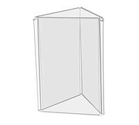 Deflecto Présentoir mural Porte visuel triangle 3 x A6 Gris