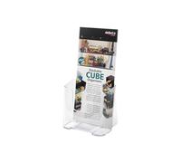 Deflecto Porte-brochures vertical 1/3 A4 1 case Transparent Réf 77501
