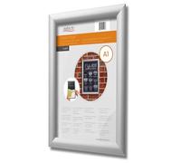 Deflecto Snap Frame, cadre à clipser pour DIN A1, dimensions 62,4 x 87,1 x 1,2 cm, cadre d'affichage pour posters, cartes et publicité, en format vertical ou horizontal