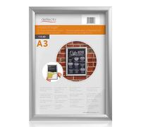 Deflecto Snap Frame, cadre à clipser pour DIN A3, dimensions 32,7 x 45 x 1,2 cm, cadre d'affichage pour posters, cartes et publicité, en format vertical ou horizontal