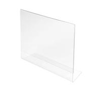 Deflecto - support de panneau paysage A4, robuste, transparent, chargement par l