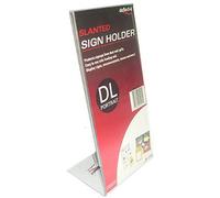 Deflecto Support de panneau unique incliné en plastique pour portrait en forme d