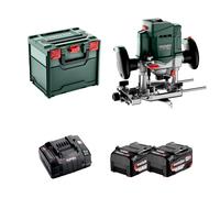Défonceuse 18V OFV 18 LTX BL 12 + 2 batteries 18V 5,2 Ah + Chargeur rapide ASC 145 METABO
