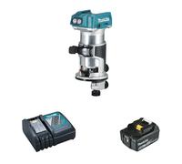 Défonceuse-affleureuse 18V DRT50Z + 1 batterie BL1850B 18V 5 Ah + 1 chargeur rapide DC18RC MAKITA