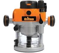 Défonceuse de précision bi-mode plongeante - TRITON - SILVERLINE - 2400 W - Bois - 12 mm - Démarrage progressif