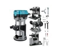 Défonceuse Electrique 710W Avec 4 Bases Fixe Inclinable Plongeante Décalée