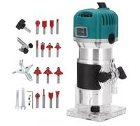 Défonceuse Électrique 800W - 30 000 RPM - 1/4 pouce-15 Fraises Carbure Incluses - Précision Professionnelle pour Bois