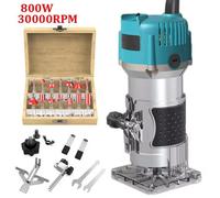 Défonceuse électrique 800W 30000RPM pour le travail du bois, la gravure, la toupie manuelle, la toupie à bois, la toupie à bois