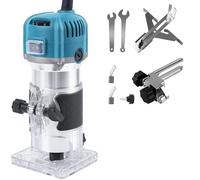 Défonceuse Électrique 800W , Affleureuse Défonceuse Électrique à Bois 220V 800W Trimmer Router, 30000r/min, Diamètre 6.35mm