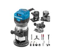 VEVOR Défonceuse Électrique Affleureuse à Bois 4 Bases Vitesse 10000-30000tr/min 710W