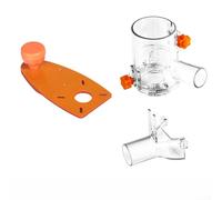 Défonceuse électrique avec protection contre la poussière pour coupe circulaire de précision et chanfreinage (3 pièces)