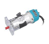 Défonceuse électrique compacte 800 W - Moteur de 6,5 A pour un travail précis du bois - Nombreux accessoires - Fraise à bois avec rail de guidage linéaire (prise UE)