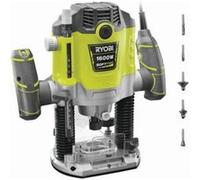 RYOBI - Défonceuse 1 600 W - 10 000-26 000 tr/min - pinces 8/6 mm - 5 fraises incluses - Livrée en coffret - RRT1600-K