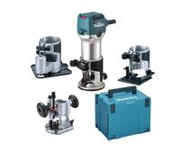Affleureuse-défonceuse 4-en-1 MAKITA 710W - Ø 8 mm + coffret MakPac
